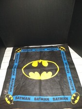 Vintage DC Comics Inc. Batman Graphic Print Bandana Handkerchief USA 1989