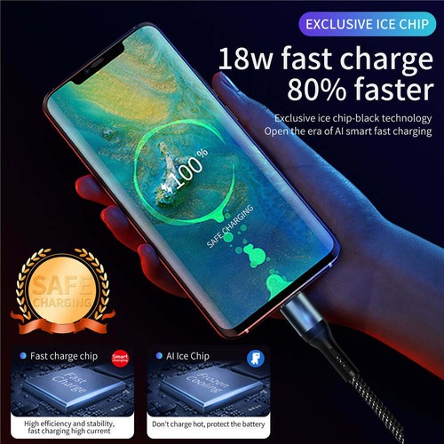 IPHONE Câble pour IPHONE 6 7 8 X XS XR 11 12 13 Pro IPAD Smart Power Éteint 1M - Photo 7 sur 8