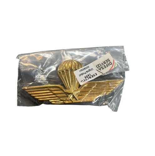 Spilla Brevetto ORO Paracadutismo Paracadutista Militare Parà 7x3.50 Folgore NEW - Imagen 2 de 4
