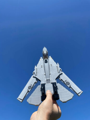 Military MOC F14D US Fighter Jet Aircraft Building Blocks Bricks Model Kids Toys - Picture 16 of 17