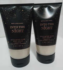QTY2 Bath Body Works Exfoliating Glow Body Scrub INTO THE NIGHT 2 Tubes per
