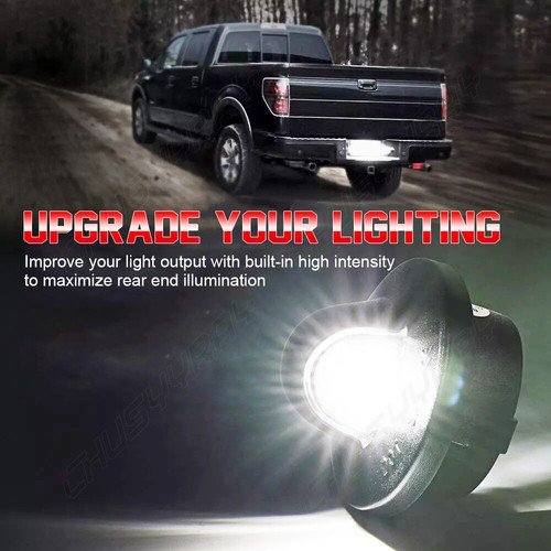 2x For 1990-1997 Ford F350 LED License Plate Light Tag Lamp Assembly Replacement - Foto 7 di 12