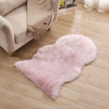 Small Fluffy Rugs Anti-Slip Shaggy Rug Super Soft Mat Living Room Bedroom Carpet