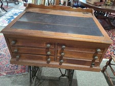 ANTIQUE CLARK'S THREAD 6 DRAWER WOODEN SPOOL CABINET