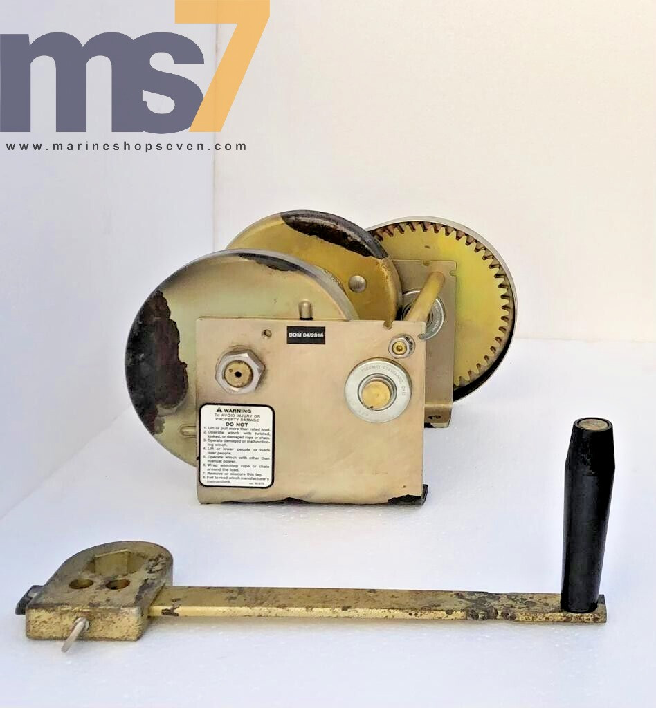 THERN M4412PB SPUR GEAR MANUAL HAND WINCH 2000 LBS #3