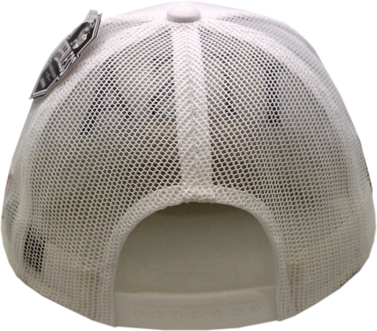 AES 45th President Donald Trump Embroidered Cap - White, Adjustable Cotton/Poly Twill Hat - View #3