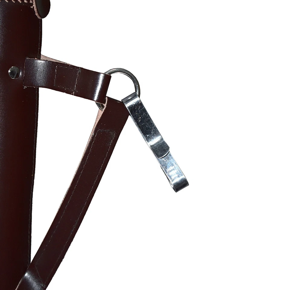 Archery Back Arrow Quiver Genuine Cow Leather Arrow Holder Traditional Handmade - Image 4 of 4