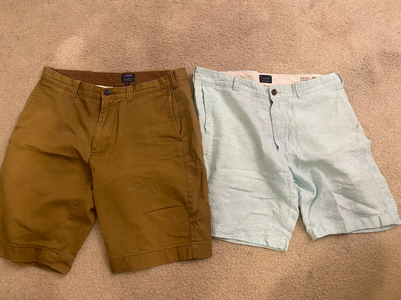 Short Jcrew 2 paires taille 31 & 32 Wallace Chino Olive Camo Liberty Supreme Cargo