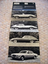 Jaguar Official E Type Roadster Coupe 22 Xj Sales Brochure 1969 Usa Edition
