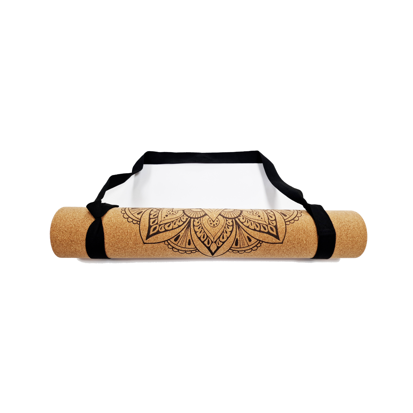 Zentre Natural Cork Yoga Mat Natural Rubber Grip Premium Quality Non