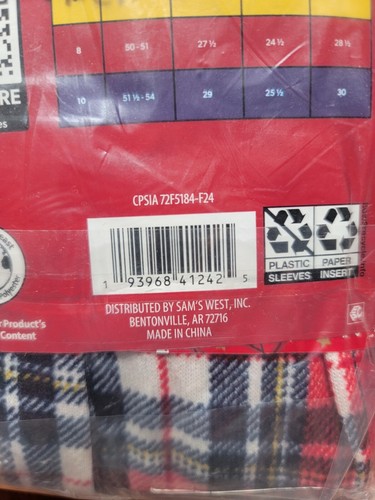 NEW Let It Snow Matching Family PJ Sleep Kid's Unisex Size 4 2-Piece Pajama Set - Picture 4 of 13