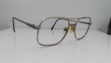 Vintage Luxottica Stuart Silver Metal Pilot Sunglasses FRAMES ONLY Italy