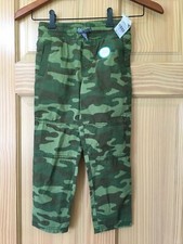 NWT Carter's Boys Pull on Pants Green Camo 4/5,10/12,14