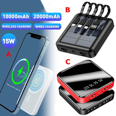 Portable Super Large Capacity USB Fast Charger mini Power Bank for Cell Phone