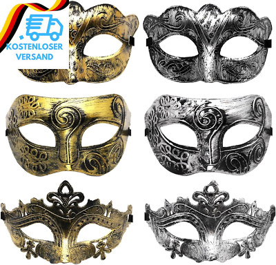 VKI  Maskerade Gesichtsmaske Masken Männer Roman Centurion Gladiator Sparticus F