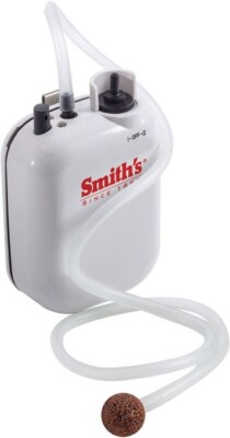 Smith's Sharpeners Portable Fishing Bucket Aerator Two-Speed Diaphragm Pump