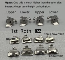 Dental Orthodontic Buccal Tubes Bracket Braces 1st Molar Roth 022 Convertible