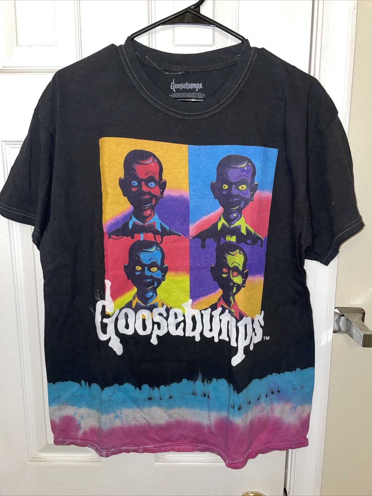 NWT Goosebumps Retro 90s Pop Art Tie Dye Slappy the D… Gem