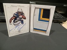 National Treasures Autograph Jersey Booklet Chargers Melvin Gordon 40/49  2015