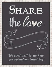 Malden Share the Love Chalk Wedding Board