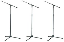 3-Pack! K&M 21090B 210/9 Mic Stand & Boom Kon...