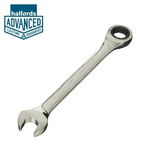 Halfords Advanced Ratchet Spanner Combination Straight 7 mm - 24mm Chrome Wrench - Afbeelding 1 van 1