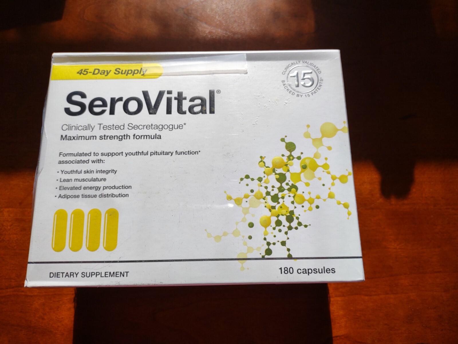 Serovital Capsules, 180Count, Maximum Strength, Dietary Supplement, 45