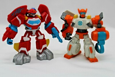 PLAYSKOOL HEROES TRANSFORMERS - Heatwave the Fire-Bot & Blades the Copter-Bot