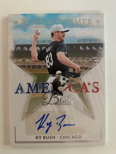 2024 Panini Boys of Summer auto KY BUSH #ed 7/149! Chicago White Sox - Picture 1 of 2