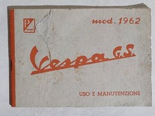 I112779 Uso e Manutenzione - Vespa GS mod. 1962 - I Edizione