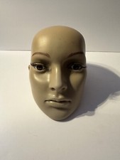 mannequin head Amber Eyes Lashes Bald &ldquo;Delores&rdquo; Weird Oddity Collector&rsquo;s Item