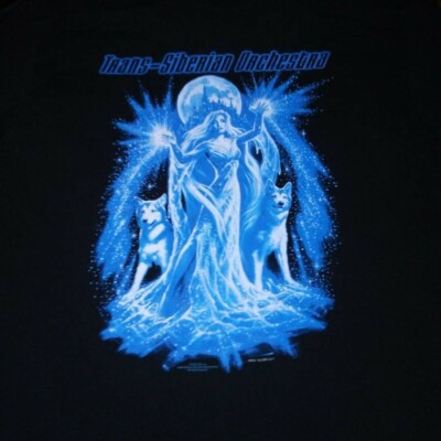 TRANS SIBERIAN ORCHESTRA 2005 Winter Tour W/ Cities & States Savatage XL T-Shirt