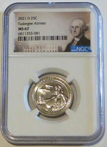 2021-D Tuskegee Airmen Quarter - NGC Graded MS67  #142-270