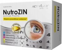 (Einheit/0,22€) Nutrozin Gesunde Augen Lutein Omega 3 Dha Epa 60 Kaps. D/S