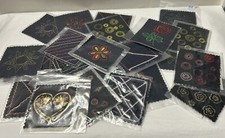 22 Pieces Decorative Fabric Embroidered Patches Clothing Crafts 4 X 4   E10 