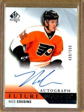 2015-16 SP Authentic Future Watch Autographs Nick Cousins RC AUTO /999 PANTHERS