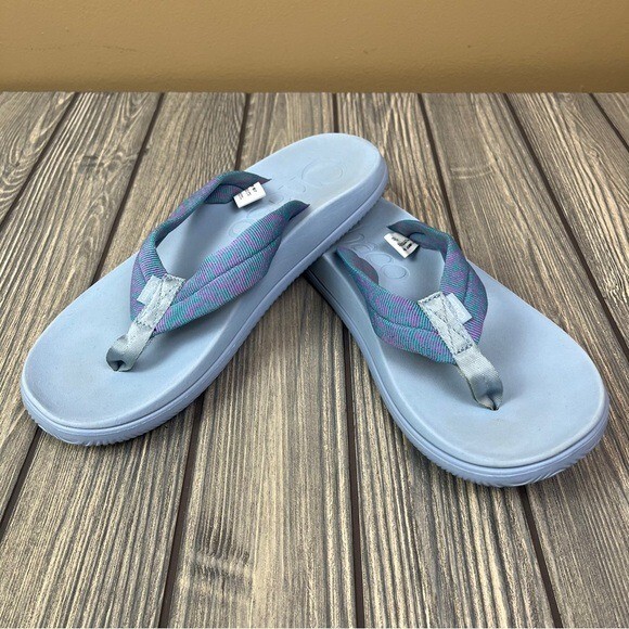 Chaco Flip Flop Sandals Women's 9 Blue Periwinkle