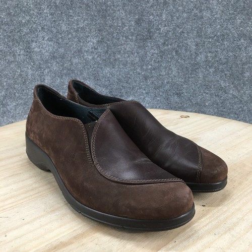 Zapatos Stonefly para mujer 8 mocasines sin cordones cuero marrón punta redonda informales cómodos - Imagen 21 de 23