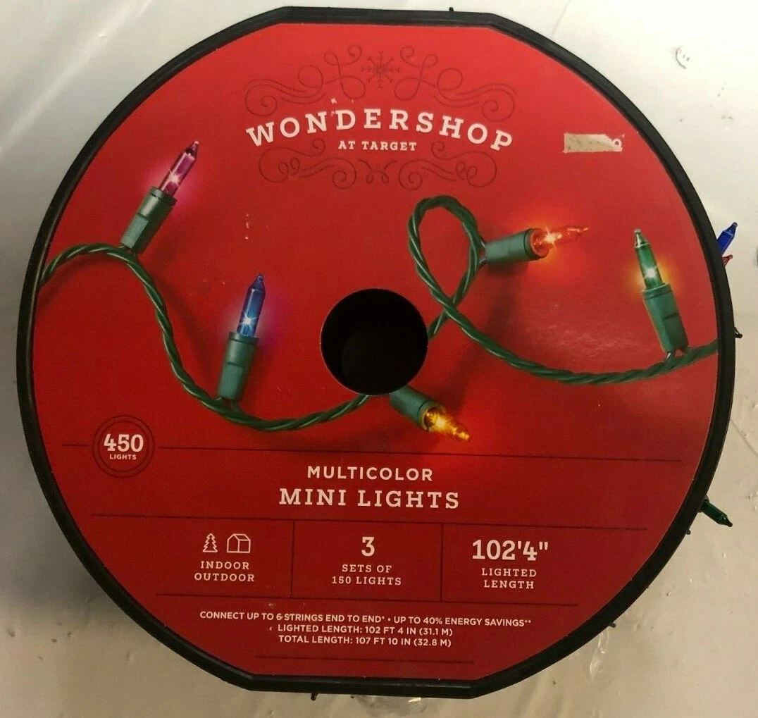 Wondershop 450 Count Multicolor Mini Lights Christmas Lights 102.4
