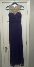 Purple Prom Dress With Sequin Top Size 3