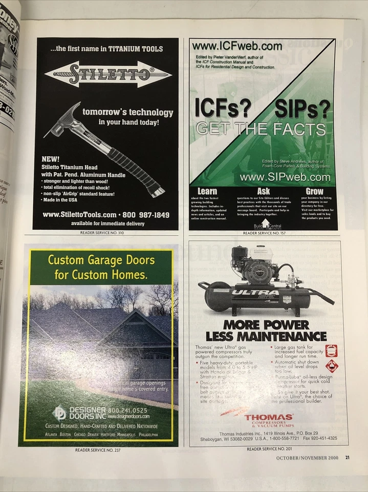 Fine Homebuilding Magazine November 2000  Installing Steel Roffing MM21 - Image 3 of 4