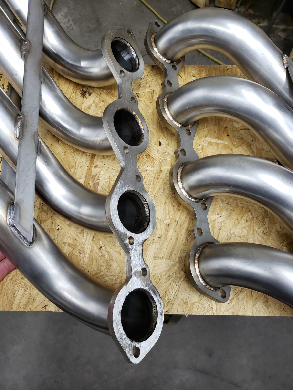 zoomie headers BBC 21/2" stainless steel "shortys" with covers eBay