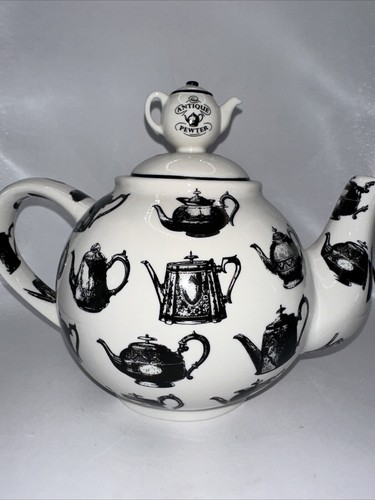 'ANTIQUE PEWTER' LARGE PORCELAIN TEA POT BY PAUL CARDEW 2007 - Picture 5 of 8