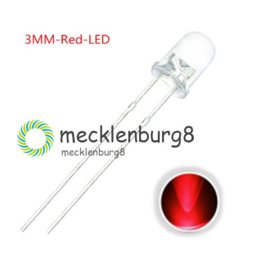 100PCS LED 3MM Red Color Top Round RED Llight Lamp Super Bright NEW