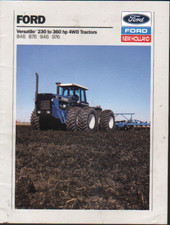 Brochure Trattori Articolati Ford Versatile 846, 876, 946 e 976 1989