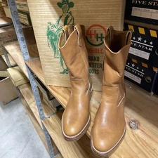 Double-H Men’s 7.5EEEE,#2555,USA,NOS,Soft Toe Western Leather Boots,Vintage