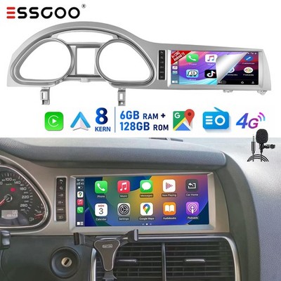 6+128G 10.25''Android15 Autoradio Carplay Für Audi Q7 4L MMI3G 2010-2015 GPS Navi