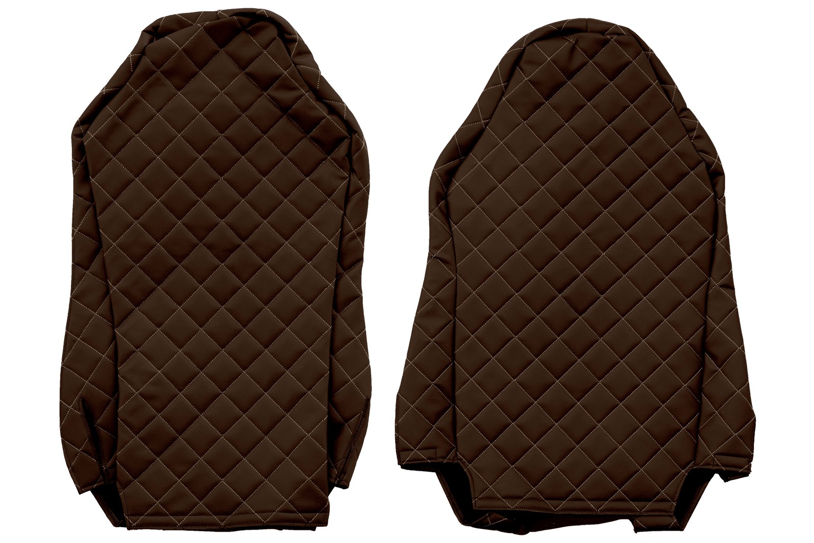 LKW Sitzbezüge für MAN TGX -03.20 Fahrer Beifahrer ISRI Verschiedene Sitze BRAUN - Picture 2 of 6