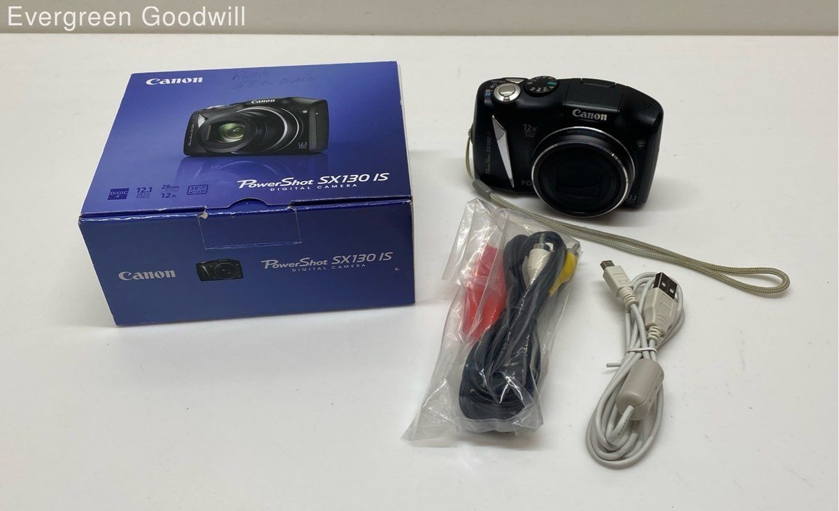 Canon PowerShot SX130 IS Digital Camera 12.1 MP IOB Powers Canon PowerShot SX130 IS Digital Camera 12.1 MP IOB Powers