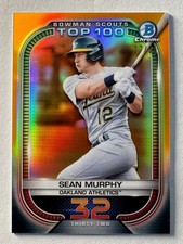 2021 Bowman - Bowman Scouts Top 100 Sean Murphy #BTP-32 Orange Refractor /25